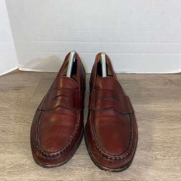 Allen Edmonds Penny Loafers Danbury Dress Shoes Oxblood Burgundy Mens 10.5 D - Picture 2 of 8